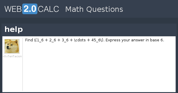 View question - help