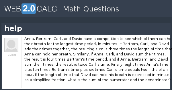 View question - help