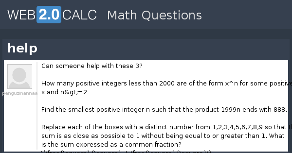 View question - help