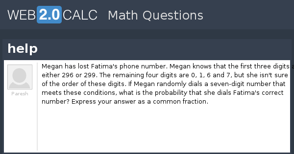 View question - help