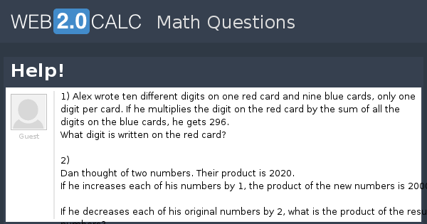 View question - Help!