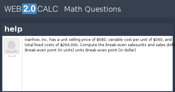 View question - help