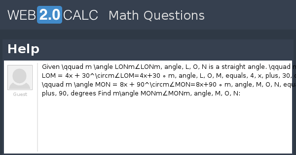 View question - Help
