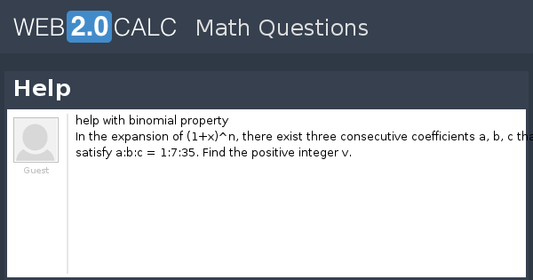View question - Help