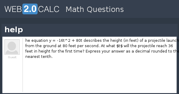 View question - help