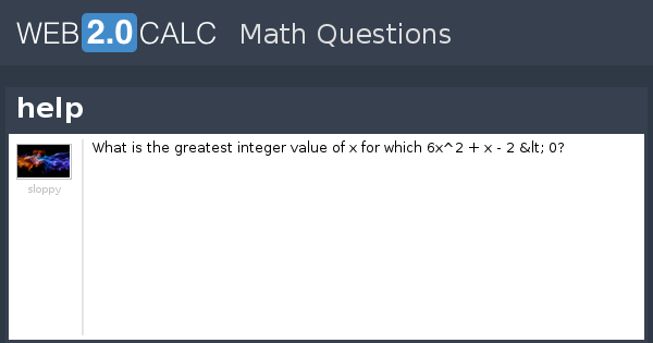 View question - help