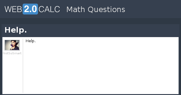 View question - Help. ​