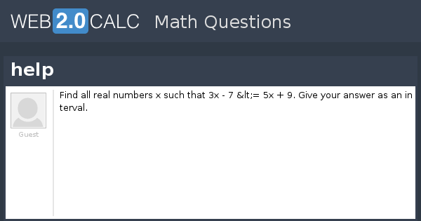 View question - help
