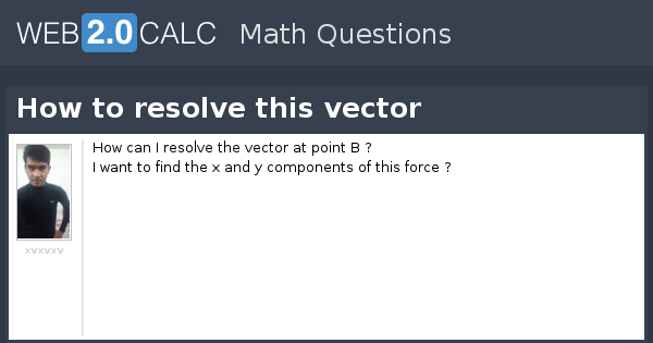 View question - How to resolve this vector