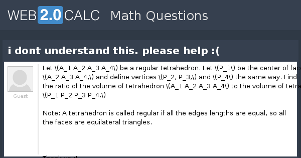 View question - i dont understand this. please help