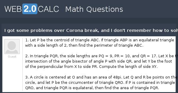 View Question I Got Some Problems Over Corona Break And I Don T Remember How To Solve Them Please Help Me Out