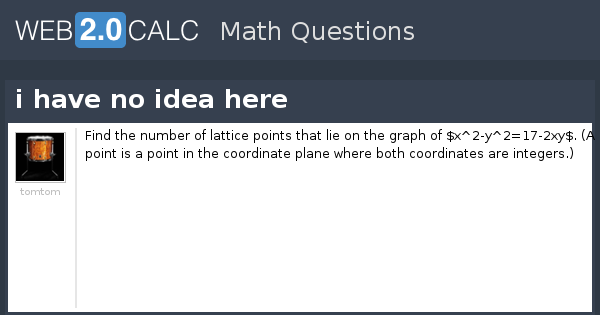 View question - i have no idea here