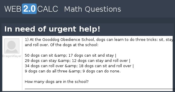 View question - In need of urgent help!