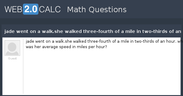 average speed to walk a mile