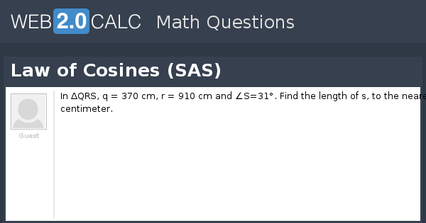 view-question-law-of-cosines-sas