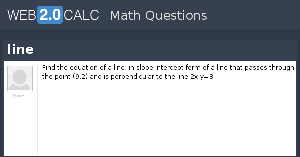 View Question Line