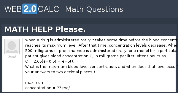 View question - MATH HELP Please.