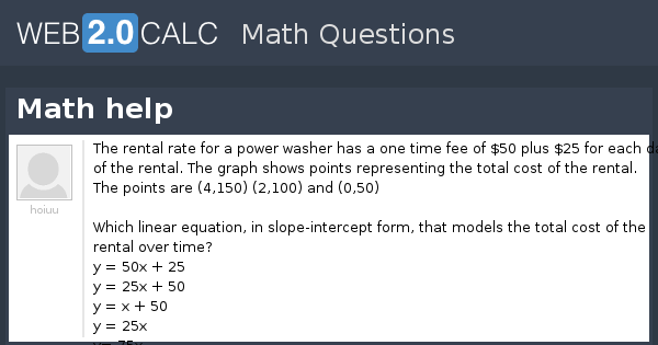 View question - Math help