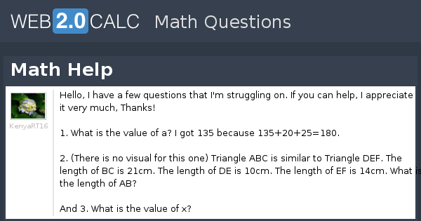 View question - Math Help