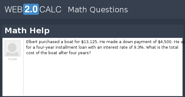 View question - Math Help