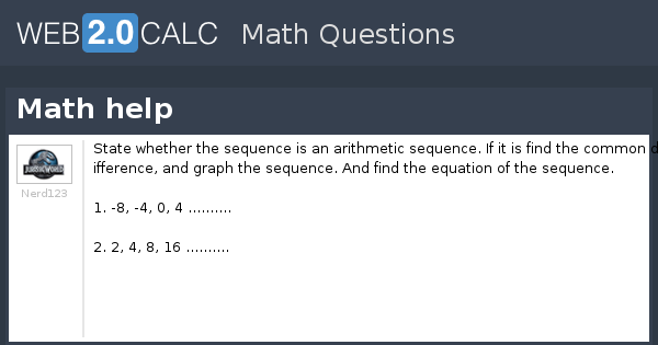 View question - Math help