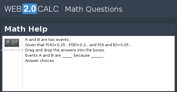 View question - Math Help