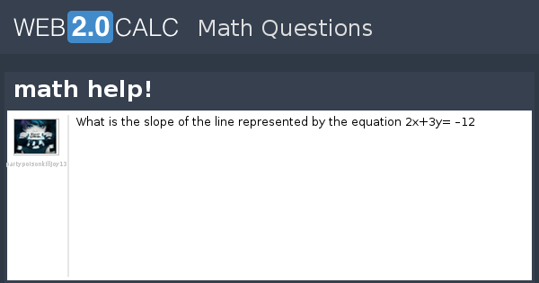 View question - math help!