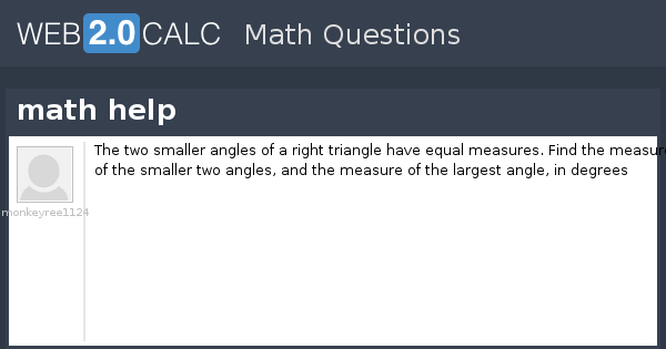View question - math help