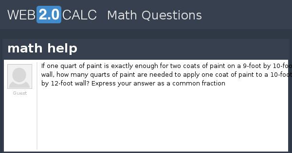 View question - math help