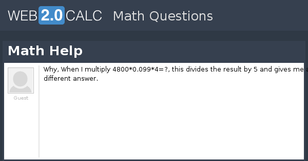 View question - Math Help