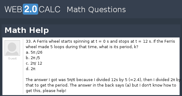 View question - Math Help