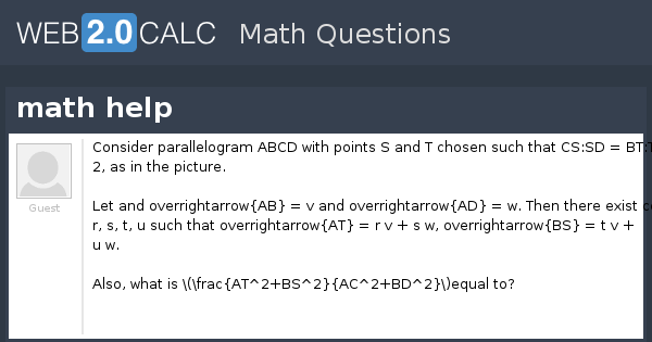 View question - math help