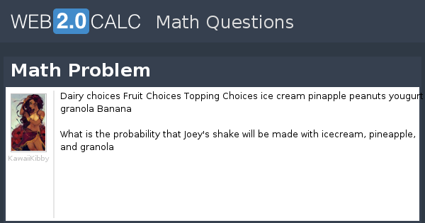 View question - Math Problem