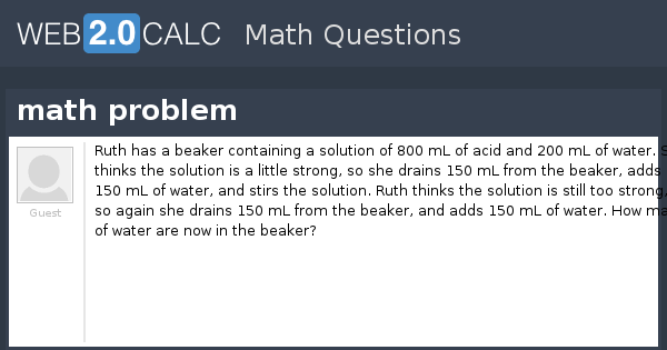 View question - math problem