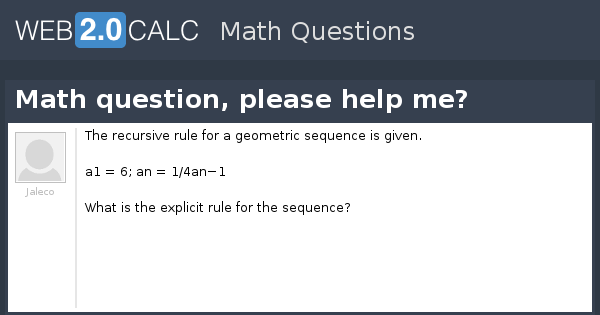 View question - Math question, please help me?