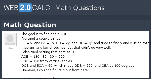 View question - Math Question