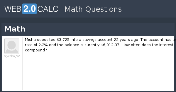 View question - Math