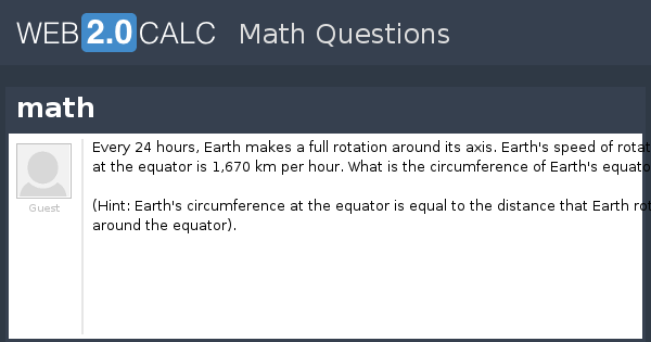View question - math