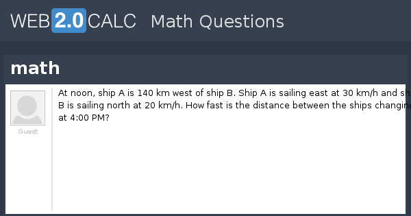 View Question Math