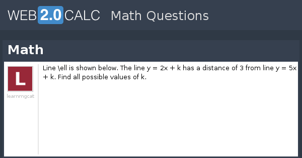 View question - Math