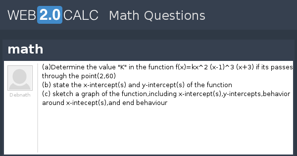View question - math