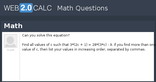 view-question-math