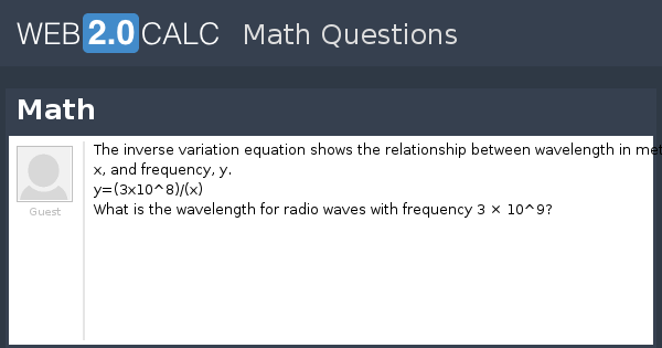 View question - Math