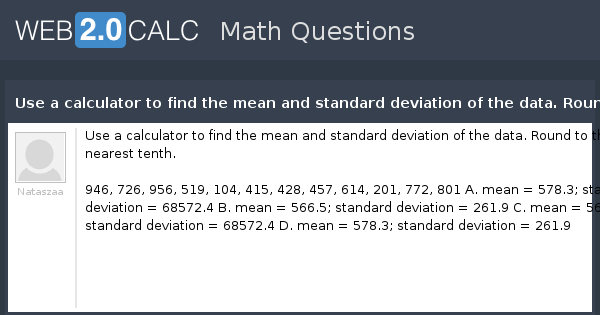 C program to find mean variance and standard deviation of one