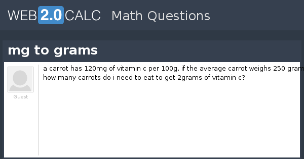 0 4 mg a gramos