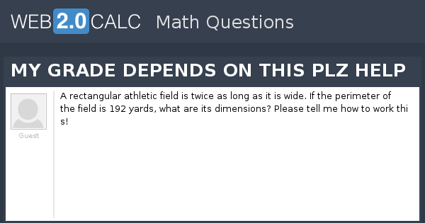 View question MY GRADE DEPENDS ON THIS PLZ HELP