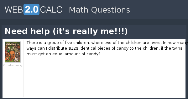 View question - Need help (it's really me!!!)