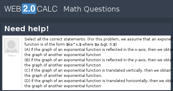 View question - Need help!
