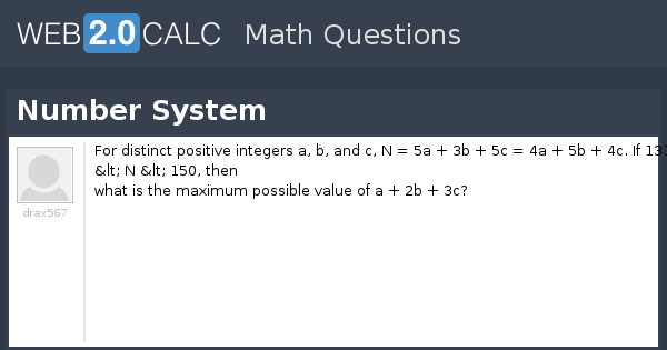 Question Math Number System View question - Number System
