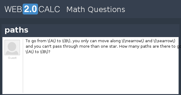 View question - paths